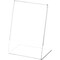 Plymor Clear Acrylic Sign Display / Literature Holder (Angled), 3.5" W x 5" H